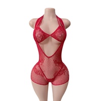 Tenue de performance de danse de salon sans manches, combinaison résille à strass, ensemble 3 pièces, vêtements de danse exotique, tenues de strip-teaseuse