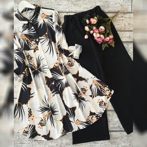 Mesdames Coton Reyon Kurtis Dernier design de mode Veste Anarkali Dupatta pour femmes Indien Pakistanais Prêt à porter Vêtements Vente en gros ApparelGarment - Product Image 2