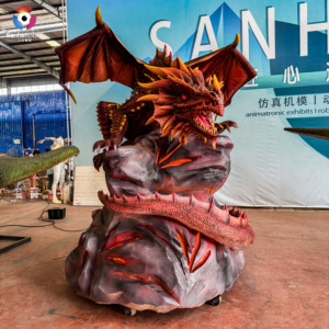 Waterproof <strong>Life</strong>-<strong>Size</strong> Animatronic Western Dragon <strong>Robot</strong> for Theme Park &amp; Public Display - Product Image 5