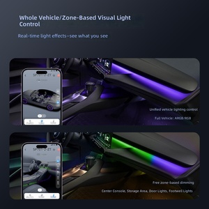 Controlador de Luz Ambiental para Interiores de Auto, 12V PWM SPI RGB Pixel LED, Sincronización con Aplicación, para Luces de Escenario y Accesorios de Iluminación - Product Image 3
