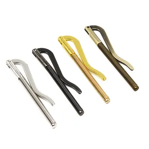 激安セール 4色展開 スリム スプリング式 バイフォールド マネークリップ メタルマネークリップ ネクタイピン スプリングマネークリップ 財布用 - Product Image 1