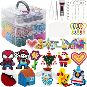 13000pcs hama beads 24 Colors Perler Beads set of 2.5mm 5mm ironing Beads kit for kids DIY crafted toys