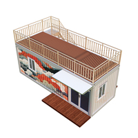 Conteneur plat préfabriqué sur mesure 3x8 mètres, peint, pour café, appartement, maison prête à assembler, terrasse, thermique rapide