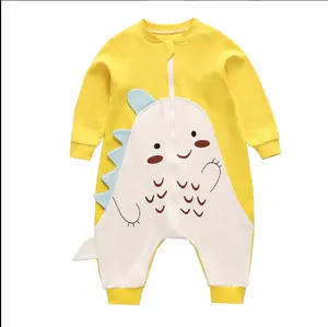 Новый Модный комбинезон для новорожденных на осень/весну, милая пижама в мультяшном стиле, модная одежда для малышей
