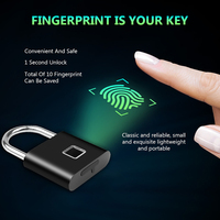Cadenas intelligent mini VIANS, sans clé, antivol, pour tiroir, armoire, sac, empreinte digitale