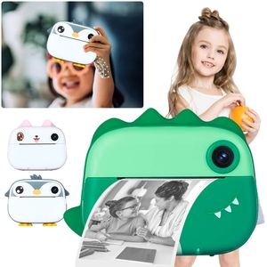 מדפסת מצלמה לילדים צעצועי סלפי 1080P מסך הדפסה מיידית קריקטורה ילדים מצלמת צילום דיגיטלית בנים בנות מתנת יום הולדת - Product Image 2