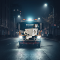 Canon à eau électrique haute pression avec lumière LED pour camion-citerne