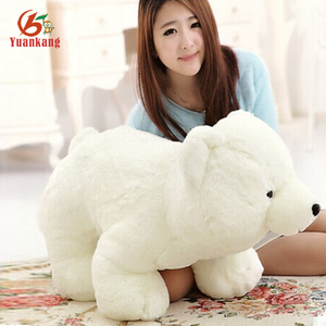 Venta al por mayor personalizado Navidad Animal muñeca gigante grande Mini suave peluche Oso Polar juguetes PP algodón relleno hecho de material de felpa - Product Image 3