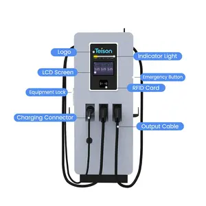 Pos Payment Card 120KW DC EV Charger EV Charging System 3 Gun Plug DC Pile EV Charger Station