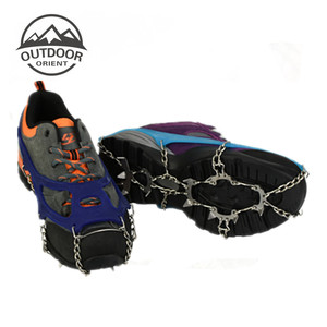 Tacos de hielo antideslizantes, pinzas de tracción para nieve, crampones, pinchos para zapatos de escalada de invierno, 19 Uds. - Product Image 3