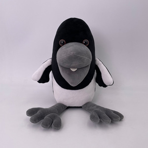 Nuevos juguetes <span class=keywords><strong>de</strong></span> peluche <span class=keywords><strong>de</strong></span> Steve y Maggie, muñeco <span class=keywords><strong>de</strong></span> peluche <span class=keywords><strong>de</strong></span> cuervo, almohada <span class=keywords><strong>de</strong></span> peluche <span class=keywords><strong>de</strong></span> pájaro <span class=keywords><strong>de</strong></span> dibujos animados negro suave, fábrica al por mayor personalizada - Product Image 1