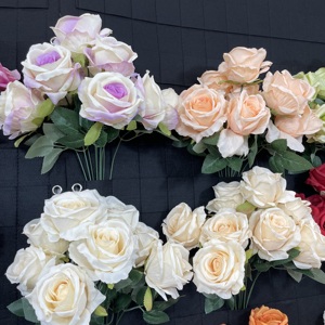 T53 vendita calda pacchetto di peonia artificiale Bouquet di fiori di seta fard colorato rosa matrimonio tavolo <span class=keywords><strong>centro</strong></span> pezzo decorazione della casa del partito - Product Image 4