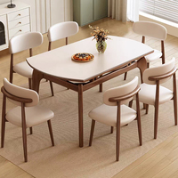 Mesa de Comedor Rectangular de Madera de Pino Personalizada en Oferta, Diseño Moderno Retro para Restaurante y Cocina, para Uso Doméstico