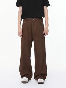 <span class=keywords><strong>Jean</strong></span> en denim pour homme, coupe droite, avec boutons en cinabre et fermeture rouge <span class=keywords><strong>mercure</strong></span>, audacieux, vente en gros - Product Image 1