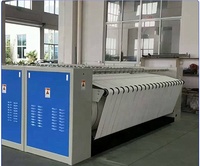 Machine à repasser et à plier les draps industrielle à double rouleau, chauffage électrique, moteur haute puissance, avec contrôle PLC