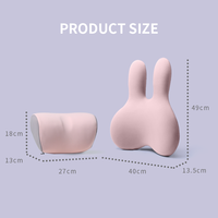 Mousse à mémoire de forme ergonomique à rebond lent remplissage voiture appui-tête appui-tête cou oreiller voiture oreiller coussin