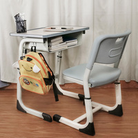 Ensemble de bureau et chaise scolaire moderne en forme de C, stable, pour salle de classe, bureau et chaise pour étudiants, best-sellers