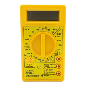 DT830D multifunction digital multimeter AC/DC Ammeter Voltmeter Ohm Electrical Tester Meter