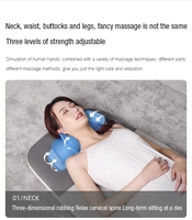 Darius Lit électrique 8 moteurs vibrants Thérapie Chauffage Airbags Massage Matelas Contrôle de la synchronisation Vibration complète du corps Cou/dos