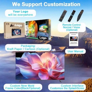 65-100 Inch Ultra Thin <b>4K</b> Android Smart TV Multi Language Television Home Use Africa Wholesale Stock - Product Image 3