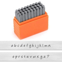 Outils d'estampage de l'alphabet avec numéro et lettre Punch Kit professionnel pour la fabrication de bijoux.
