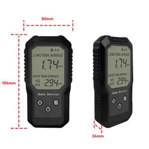 Detector de <span class=keywords><strong>gas</strong></span> radón digital montado en la pared negro Monitor de calidad del aire con pantalla LCD <span class=keywords><strong>Medidor</strong></span> promedio a corto y largo plazo - Product Image 2