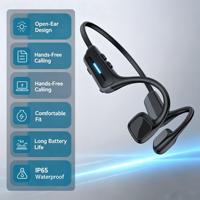 Headphone Konduksi Tulang Terbuka Kustom Nirkabel Headset Olahraga MOQ Rendah Mendukung Logo Kustom Warna Kemasan