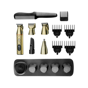 Tondeuse à cheveux sans fil Kemei KM-5859 5-en-1 5W à batterie Li-ion <span class=keywords><strong>pour</strong></span> homme, tondeuse à barbe, kit de tondeuse à <span class=keywords><strong>poils</strong></span> du <span class=keywords><strong>nez</strong></span> et du corps entier, style européen - Product Image 4