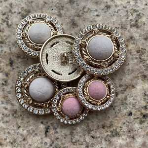 高品質カスタムクリスタルボトン金属色コート用衣服プラスチックデザインゴールドシャンクボタン - Product Image 4