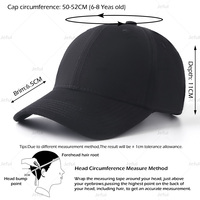 Gorras de Béisbol Personalizadas para Niños, Estructuradas de 6 Paneles, con Logotipo Bordado en 3D, Ajustables, Modelo JFB3