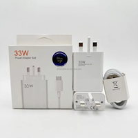 Chargeur de téléphone universel Android 33W 67W 120W Turbo pour Xiaomi Tête de charge rapide USB Super Fast Charge
