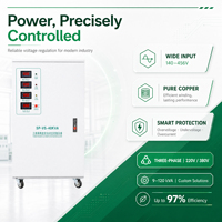 Stabilisateur de tension triphasé fiable 40 kVA 40 V, régulateur automatique servo pour l'alimentation des lignes de couture des usines de vêtements