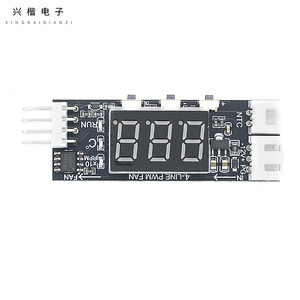 Xingkai Electronics 4Pin PWM <b>Fan</b> Speed Controller 3A Digital Display Temp Control For <b>Computer</b> Case - Product Image 3