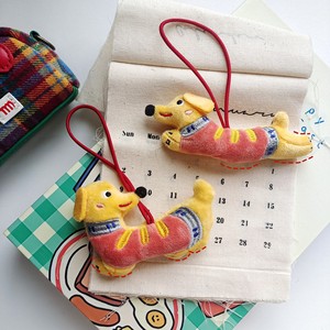 Pendentif en peluche <span class=keywords><strong>chien</strong></span> de dessin animé, petit breloque mignon pour sac, attache de téléphone, décoration à thème animal pour sac - Product Image 3