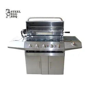 STEEL EGG BBQ Factory Wholesale stainless steel gas bbq grill outdoor kitchen bbq