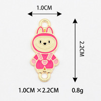 LC20250733 Vente en gros de breloques en alliage de mode Labubu, accessoires de bijoux, accessoires pour la fabrication de bijoux