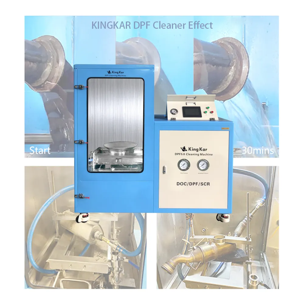 KingKar 60 dakika filtreleme serpme Area100 % araba SCR/DPF kamyon yıkama ekipmanı otomatik temizleme makineleri dpf