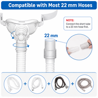Kit de Repuesto CPAP P10 con Marco y Tubo Giratorio Compatible con el Sistema de Mascarilla Nasal AirFit P10, Sin Arnés Incluido
