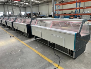 Cửa hàng bán thịt <span class=keywords><strong>Showcase</strong></span> cho thịt tươi/cá/thịt bò Deli hiển thị tủ lạnh tủ đông - Product Image 5