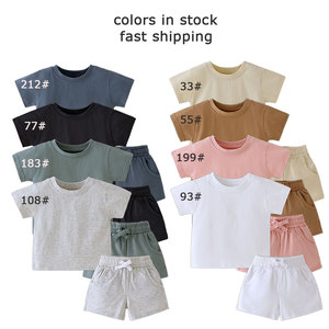 Bộ quần áo hai mảnh ngắn tay cotton hữu cơ 100% được chứng nhận Bộ quần áo mùa hè cho bé Thân thiện với môi trường - Product Image 3