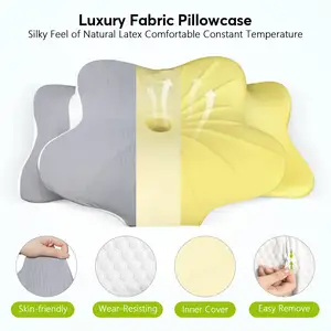 Selling Memory Foam Pillows Pain Relief Sleeping Ergonomic Contour Orthopedic Support Machine Manufacturer Bed Pillows