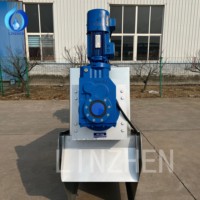 Déshydrateur à vis multi-disques en acier inoxydable, séparateur de boues solide-liquide 5000L/heure, certifié CE ISO9001, garantie 1 an, pour l'élevage de volailles