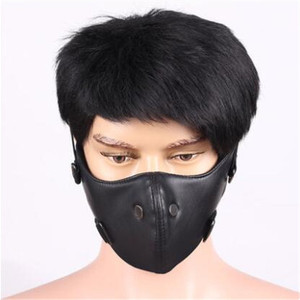 <span class=keywords><strong>Masque</strong></span> anti-poussière personnalisé en <span class=keywords><strong>cuir</strong></span> PU léger de style <span class=keywords><strong>vintage</strong></span>, adapté à l'utilisation avec un casque de <span class=keywords><strong>moto</strong></span> - Product Image 3
