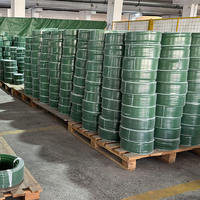 Courroie sans fin POLISAN en polyuréthane noir antistatique et résistante à l'usure, à faible élasticité, pour l'emballage automatisé, l'impression et la découpe