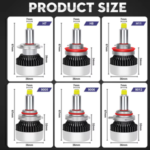 NUEVA Venta Caliente 110W 50000LM 12V 360 Sistemas de Iluminación Automática Coche LED Faros Bombilla para Coche - Product Image 6