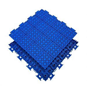 Blue Anti-Slip Interlocking PP <b>Tiles</b> Blue Waterproof PP Floor <b>Tiles</b> Blue <b>Plastic</b> Modular Floor <b>Tiles</b> Blue Snap Lock Interlocking - Product Image 1