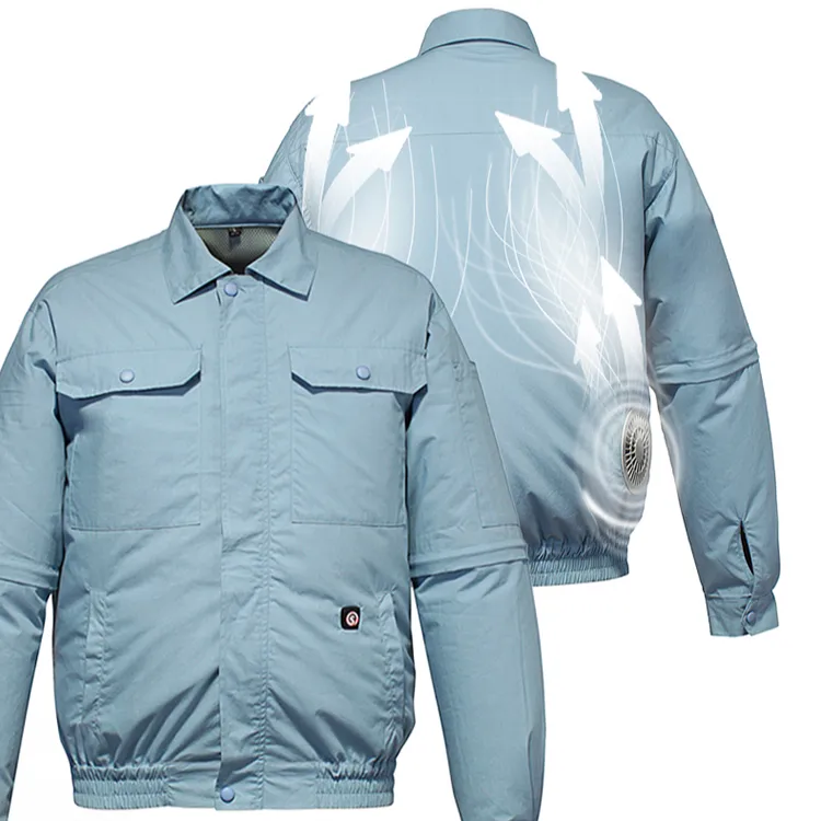 Chaqueta de refrigeración con ventilador de aire acondicionado, ropa de exterior con batería recargable