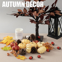 Set Dekorasi Labu 23 PCS, Pengisi Mangkuk untuk Dekorasi Musim Gugur, untuk Meja Rumah, Pernikahan, DIY, Dekorasi Musim Gugur, Halloween, Thanksgiving