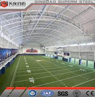 Bâtiment de structure en acier de haute qualité, préfabriqué, salle de football en salle, structure en acier, bâtiment de stade de football