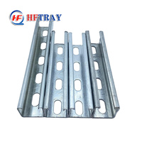 Profilés en C en aluminium 41*41, raccords de tuyauterie de support, profilés en C galvanisés, acier galvanisé, profilés en C à fentes